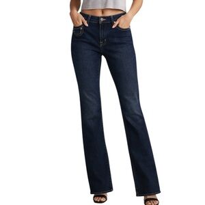 True Religion Becca Bootcut Jeans High Rise Dark Wash Stretch 34x30.5
CC